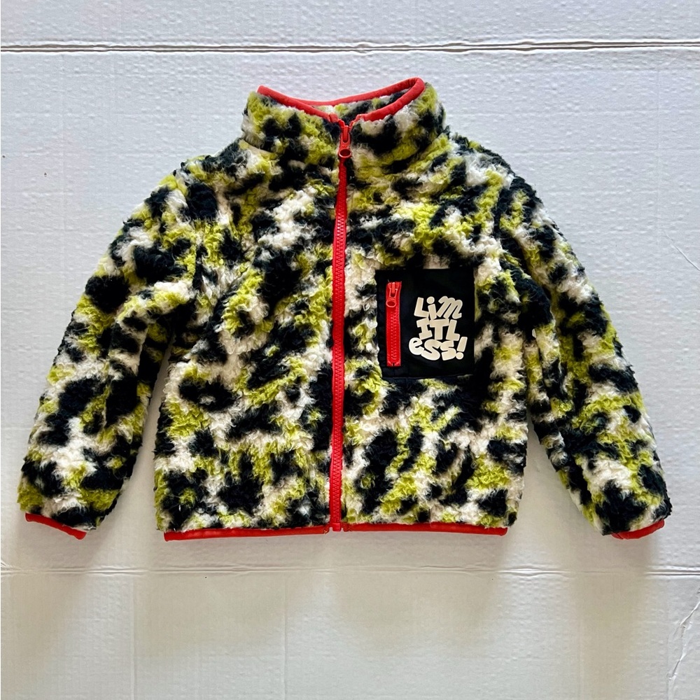 Unisex Toddler Black History Month Faux Animal Sherpa Jacket